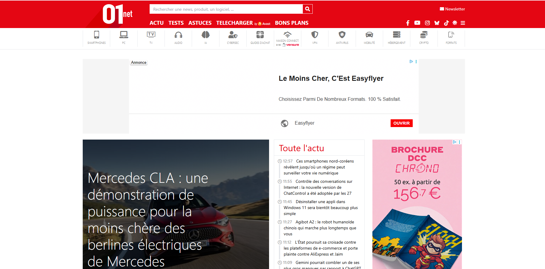 01net | 01net Actualité tech, tests produits, astuces & téléchargements